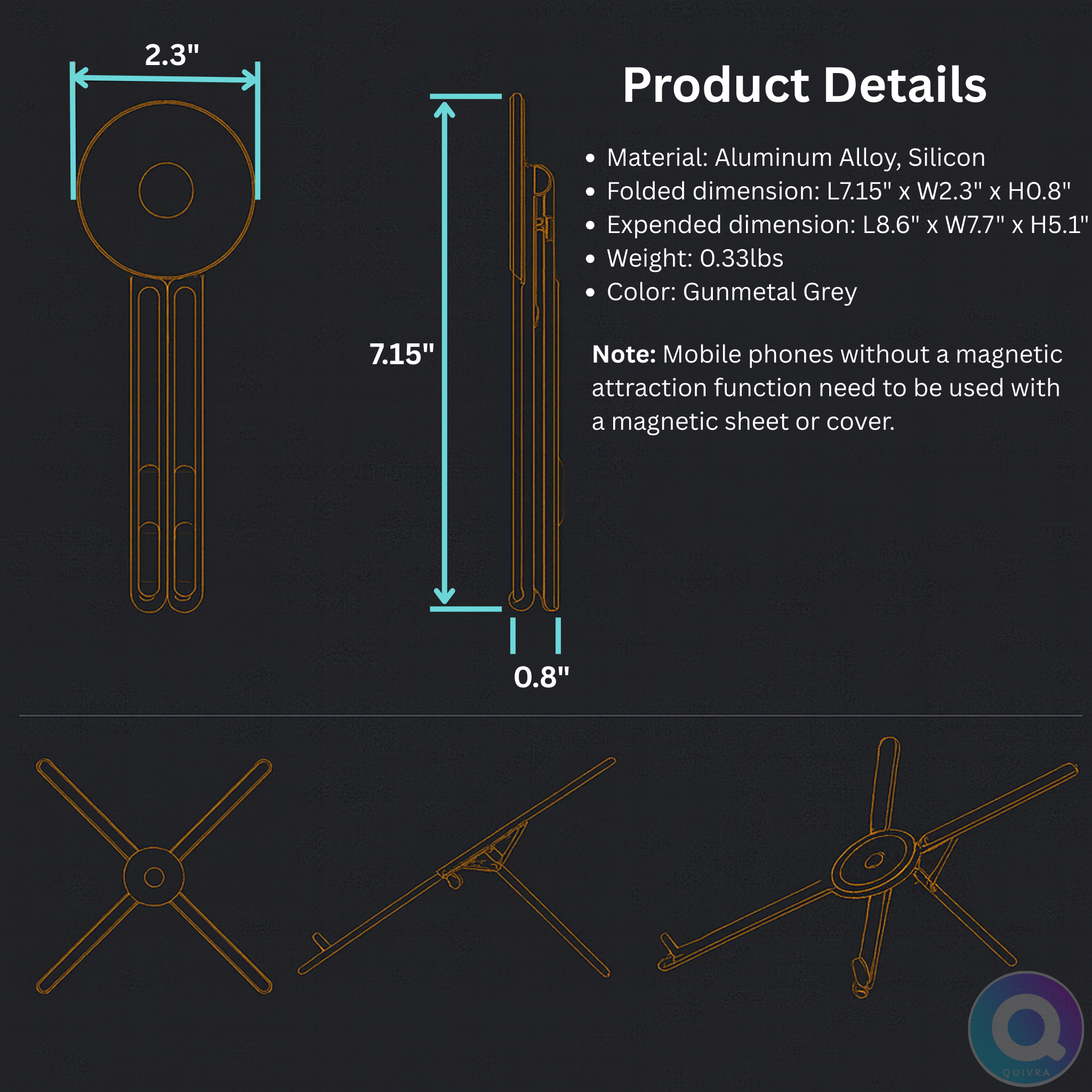 MagTri Stand — The 3-in-1 Premium Stand